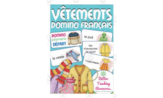 French: Clothes Dominoes Game