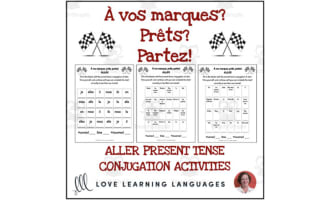 French: Conjugation Practice Activities | ALLER Present Tense