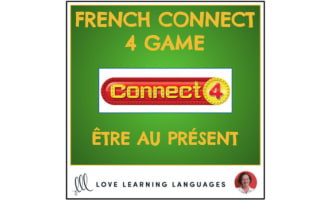 French Connect 4 Game - ÊTRE - Present Tense