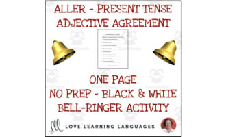 French: Correct the Mistakes Worksheet | Aller and Descriptive Adjectives