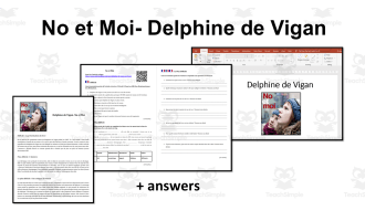 French: Delphine de Vigan- No et Moi- Article and Worksheet