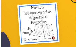 French Demonstrative Adjectives – Worksheet or Quiz