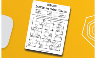 French: DEVOIR Futur Simple Sudoku