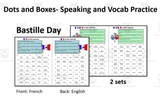 French: Dots and Boxes- Bastille Day- Game