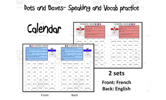 French: Dots and Boxes- Calendar- Game