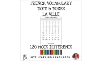 French Dots and Boxes Game - LA VILLE - No prep printable