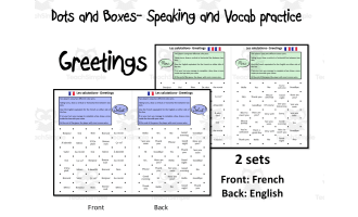 French: Dots and Boxes- Greetings- Game