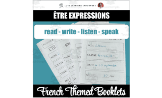 French Être Expressions - Reading, Writing, Speaking, Listening