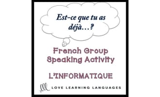 French: Find Someone Who Activity - Computing Vocabulary
