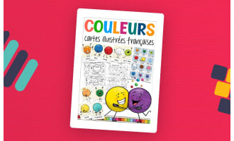 French Flash Cards: Couleurs / Colors