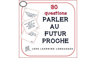 French: Future Tense Speaking Task Cards