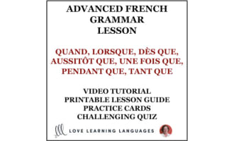 French future tenses with QUAND and other conjunctions - Distance Learning