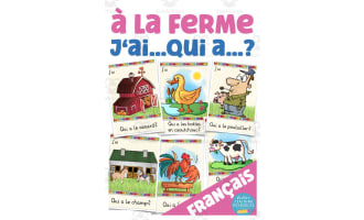 French: I have... Who has? Game - At The Farm Vocabulary