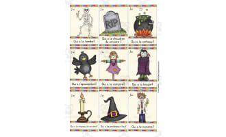 French: I have... Who has? Game - Halloween Vocabulary