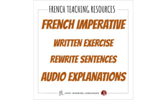 French Imperative - Exercise - Reformulating Sentences - Distance Learning