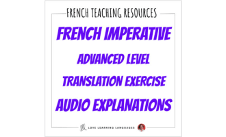 French Imperative - Written Translation - Advanced Level - Distance Learning