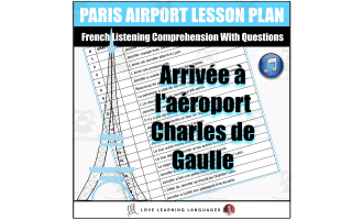 French Listening Comprehension - Arrival at Paris Airport - Aéroport