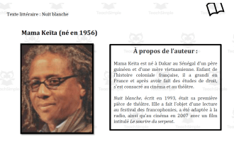 French-Literary Text- Mama Keita