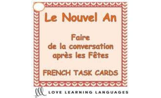 French New Year Task Cards - Le Nouvel An - Après les Fêtes