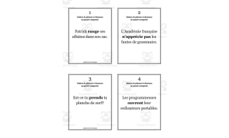 French: Perfect Tense Practice Cards