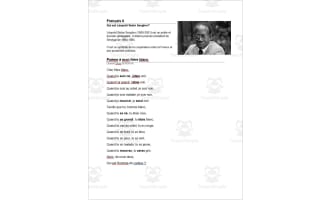French: Poème à mon frère blanc