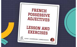 French Possessive Adjectives Lesson + Exercises - Adjectifs Possessifs