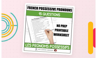 French Possessive Pronouns - Worksheet or Quiz