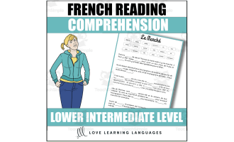 French Reading Comprehension Passage - Engaging Text and Questions For Lower Intermediate Levels