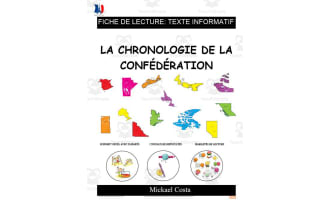 French: Reading comprehension worksheets: La chronologie de la Confédération