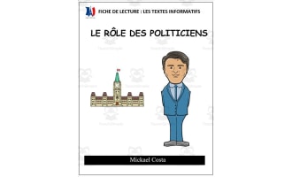 French: Reading comprehension worksheets: Le rôle des politiciens