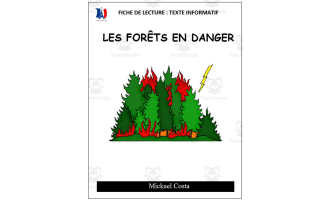 French: Reading comprehension worksheets: Les forêts en danger