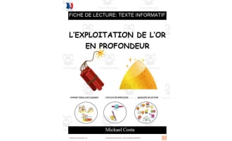 French: Reading comprehension worksheets: L'exploitation de l'or en profondeur