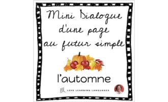 French skit about autumn - Mini-dialogue au futur simple - Distance Learning