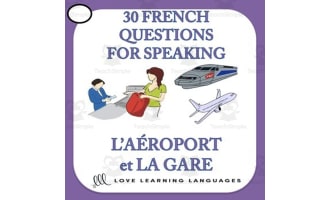 French: Speaking Card Game - Airport & Train Station Vocabulary