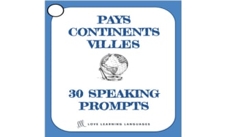 French: Speaking Prompt Question Cards - Countries, Cities and Continents