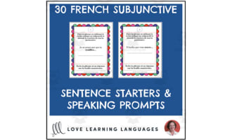 French: Subjunctive Sentence Starters & Speaking Prompts