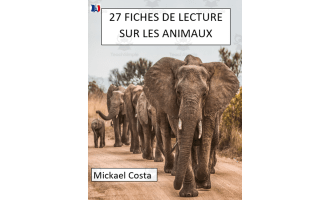 French: Vingt-sept fiches de lecture sur les animaux