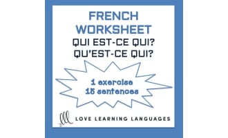 French: Who is who? Worksheet