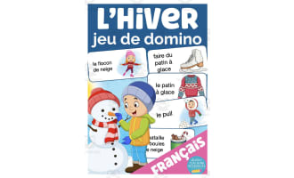 French: Winter Dominoes Game
