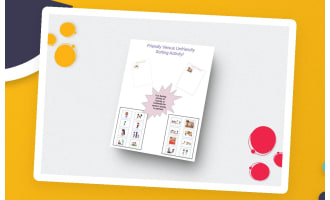 Friendly Versus Unfriendly Behaviors SEL Sorting Activity