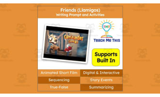 Friends (Llamigos) Animated Writing Activity | Short Film