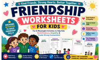 Friendship Worksheets for Kids : Social Emotional Learning Activities
