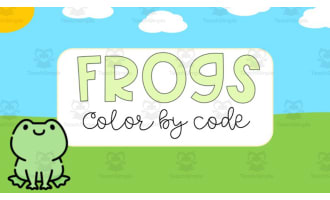 Frog Color by Code | Music Activity