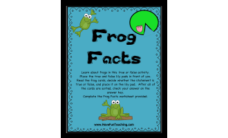 Frog Facts Activity