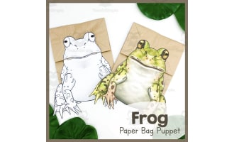 Toilet Paper Roll Frog {Free Template} - Little Ladoo