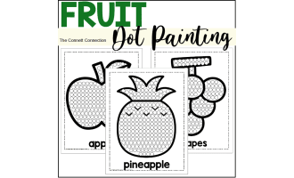 Fruit Dot Painting - A Fine Motor Art Activity