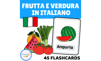 Fruits and Vegetables in Italian.