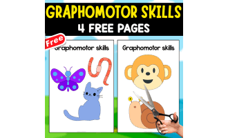 FUN CUTTING ACTIVITY | FOR KIDS | 4 PAGES
