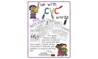 Fun With CVC Words | Literacy Center Activities