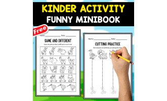 FUNNY MINIBOOK FOR KINDER |FREE MINIBOOK